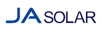 JA Solar logo, showcasing a well-known manufacturer of high-performance solar panels.