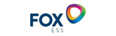 Fox ESS logo, a brand known for energy storage and solar inverter solutions.