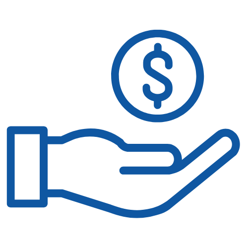 Financial investment and funding icon for sustainable energy projects.